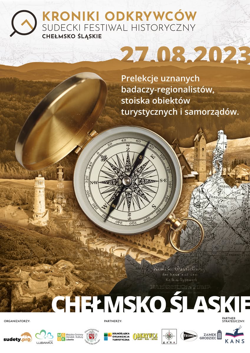 I Sudecki Festiwal Historyczny "Kroniki Odkrywców" - 2023 - plakat
