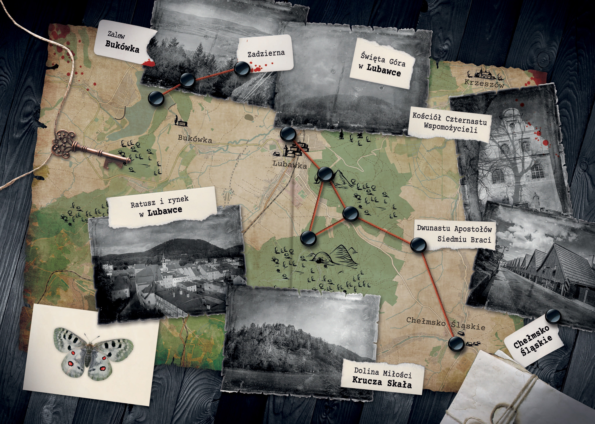 Mapa śledztwa Imię Pani: Efekt Motyla