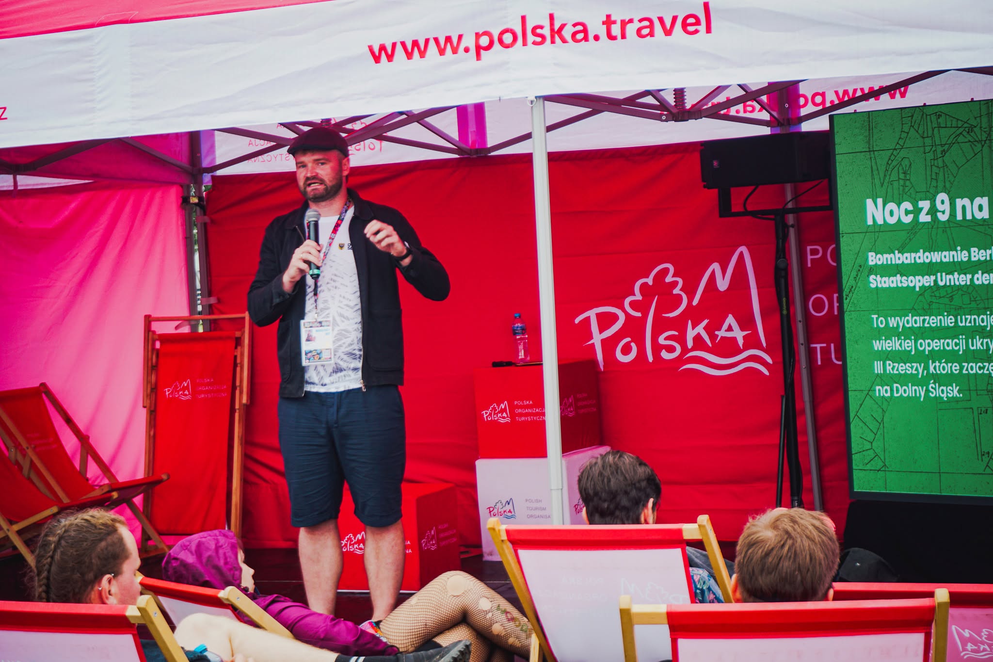 Prelekcja Krzysztofa Wojtas z Sudety.pro na festiwalu Pol'and'Rock